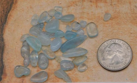 AQUAMARINE ROCK STONE LAPIDARY SPECIMEN