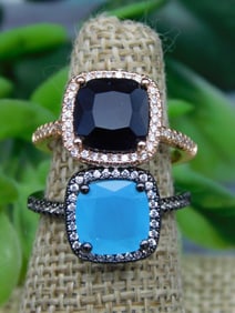 STONE RINGS ROCK STONE LAPIDARY SPECIMEN