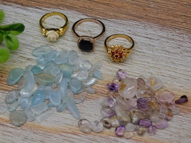 MIXED LOT ROCK STONE LAPIDARY SPECIMEN