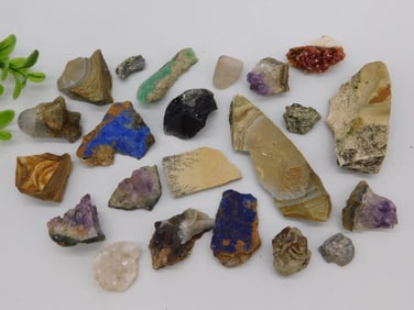 MIXED ROUGH ROCK STONE LAPIDARY SPECIMEN