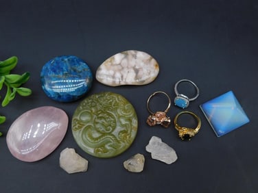 MIXED LOT ROCK STONE LAPIDARY SPECIMEN