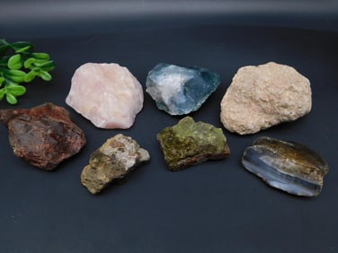 MIXED ROUGH ROCK STONE LAPIDARY SPECIMEN