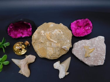 MIXED LOT ROCK STONE LAPIDARY SPECIMEN