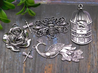 MIXED PENDANTS ROCK STONE LAPIDARY SPECIMEN