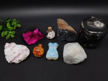 MIXED LOT ROCK STONE LAPIDARY SPECIMEN