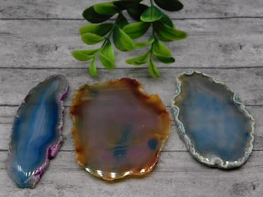 AGATE SLICES ROCK STONE LAPIDARY SPECIMEN