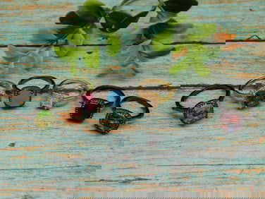 STONE RINGS ROCK STONE LAPIDARY SPECIMEN