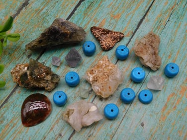 MIXED LOT ROCK STONE LAPIDARY SPECIMEN