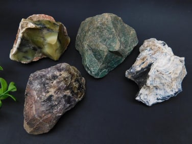 MIXED ROUGH LOT ROCK STONE LAPIDARY SPECIMEN