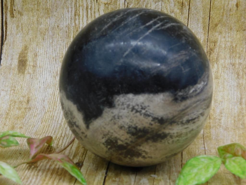 2 POUND PETRIFIED WOOD SPHERE ROCK STONE LAPIDARY SPECIMEN (1 of 2)