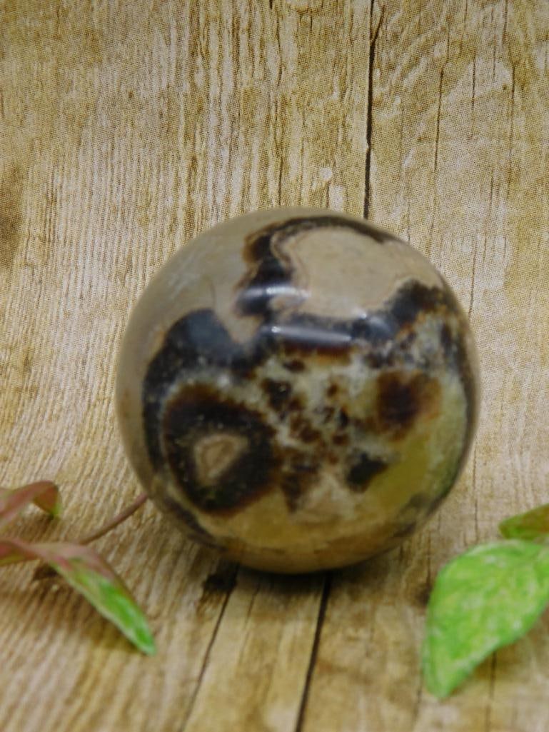 SEPTARIAN SPHERE ROCK STONE LAPIDARY SPECIMEN (1 of 2)