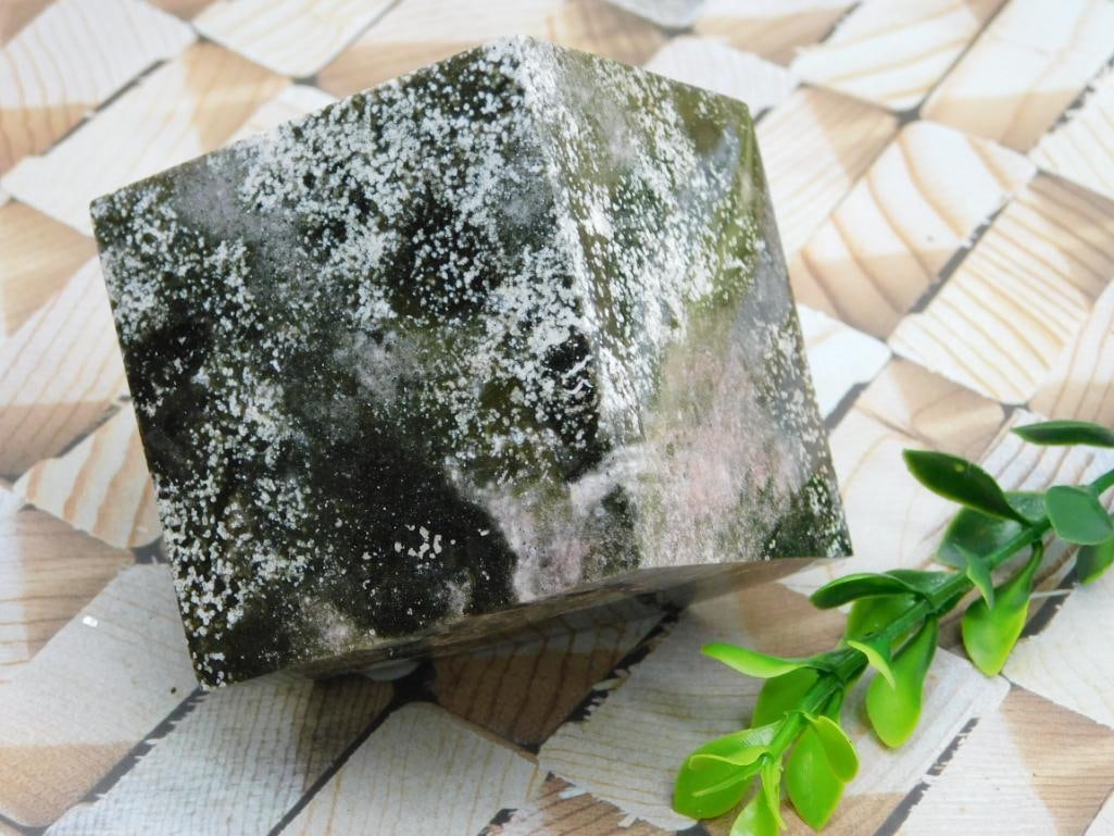 OCEAN JASPER BALANCING CUBE ROCK STONE LAPIDARY SPECIMEN: OCEAN JASPER BALANCING CUBE ROCK STONE LAPIDARY SPECIMEN