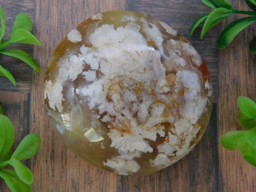 HATMANS FLOWER PETAL AGATE ROCK STONE LAPIDARY SPECIMEN (1 of 2)