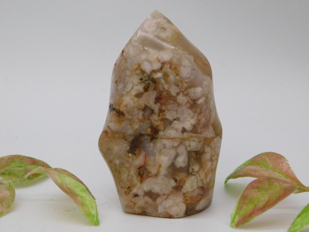 HATMANS FLOWER PETAL AGATE ROCK STONE LAPIDARY SPECIMEN (1 of 2)