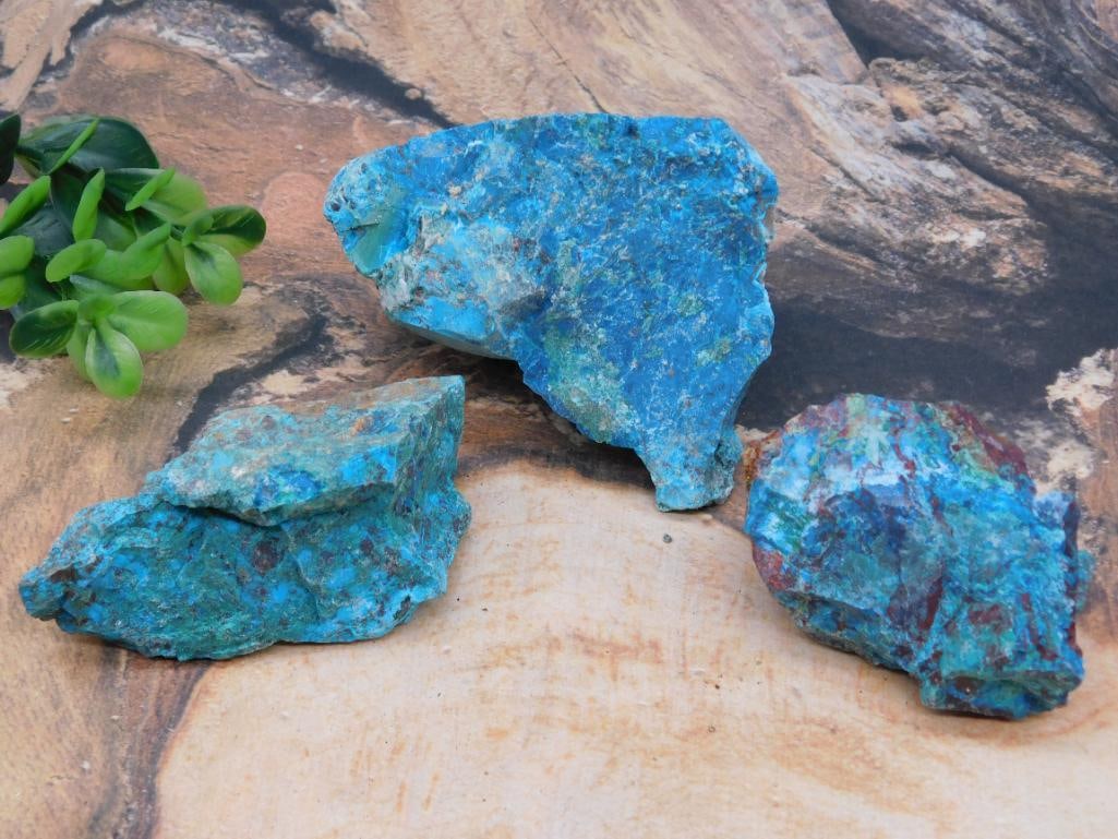 CHRYSOCOLLA ROCK STONE LAPIDARY SPECIMEN (1 of 2)