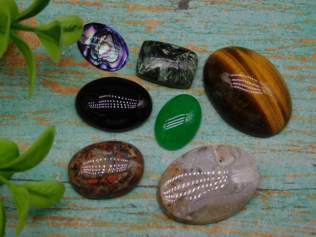 CABOCHONS ROCK STONE LAPIDARY SPECIMEN (1 of 2)
