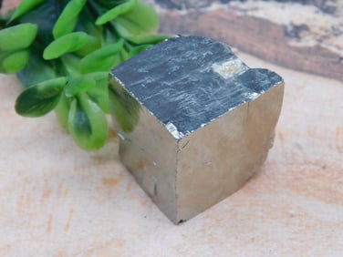 NATURAL FORMATION SPANISH PYRITE CUBE ROCK STONE LAPIDARY SPECIMEN