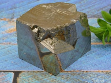 NATURAL FORMATION SPANISH PYRITE CUBE ROCK STONE LAPIDARY SPECIMEN