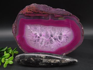 AGATE SLICE ROCK STONE LAPIDARY SPECIMEN