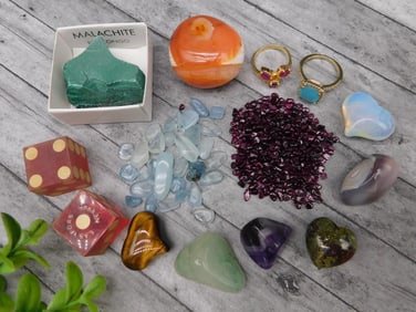 MIXED LOT ROCK STONE LAPIDARY SPECIMEN