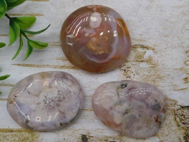 FLOWER PETAL AGATE ROCK STONE LAPIDARY SPECIMEN