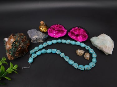 MIXED LOT ROCK STONE LAPIDARY SPECIMEN