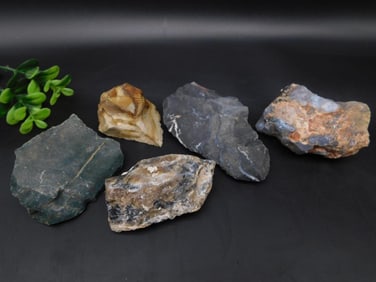 MIXED ROUGH LOT ROCK STONE LAPIDARY SPECIMEN