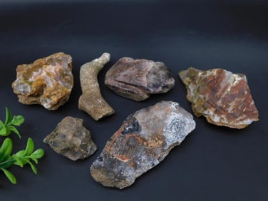MIXED ROUGH LOT ROCK STONE LAPIDARY SPECIMEN