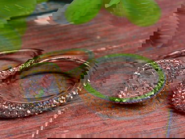 STONE RINGS ROCK STONE LAPIDARY SPECIMEN