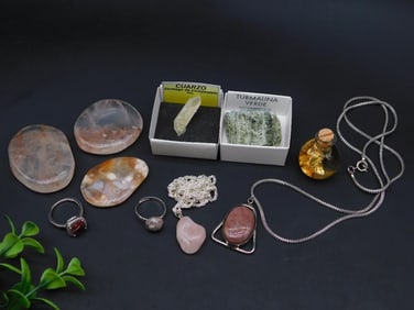 MIXED LOT ROCK STONE LAPIDARY SPECIMEN