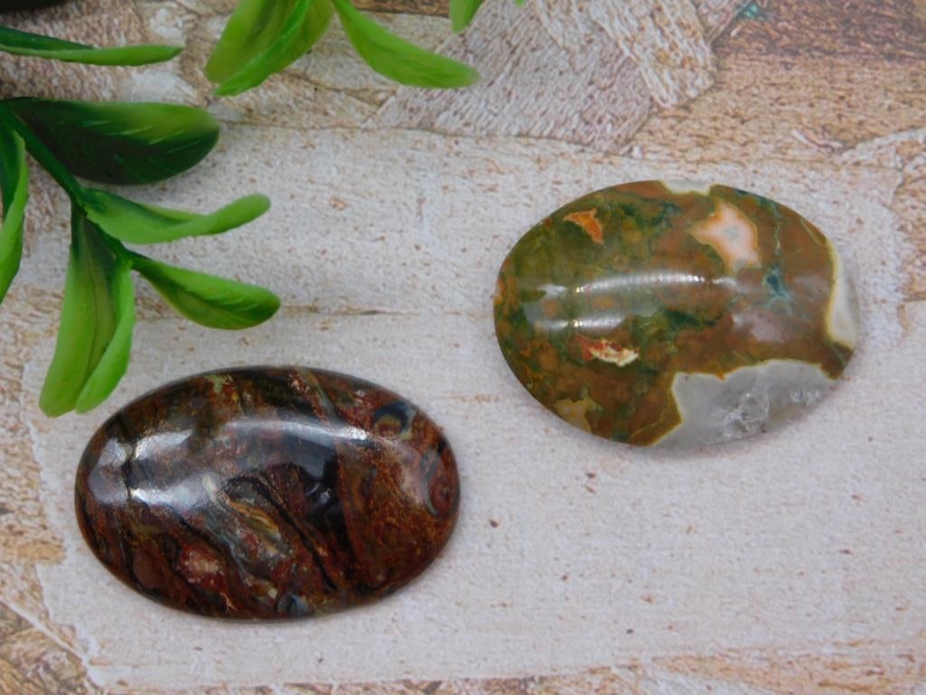 CABOCHONS ROCK STONE LAPIDARY SPECIMEN (1 of 2)