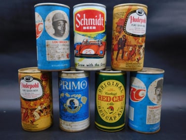 VINTAGE BEER CANS ANTIQUE ADVERTISING