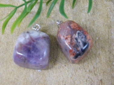 STONE PENDANTS ROCK STONE LAPIDARY SPECIMEN