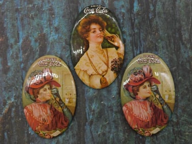 COCA-COLA ADVERTISING POCKET MIRRORS