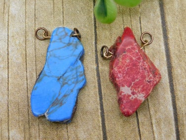 IMPRESSION JASPER PENDANTS ROCK STONE LAPIDARY SPECIMEN