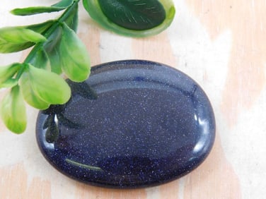 BLUE GOLDSTONE WORRY STONE ROCK STONE LAPIDARY SPECIMEN