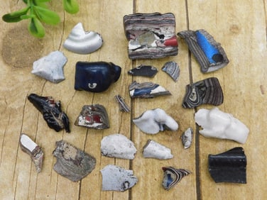 FORDITE MOTOR CITY AGATE ROCK STONE LAPIDARY SPECIMEN