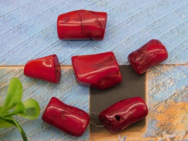 RED CORAL ROCK STONE LAPIDARY SPECIMEN