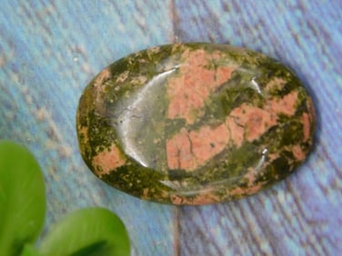UNAKITE CABOCHON ROCK STONE LAPIDARY SPECIMEN