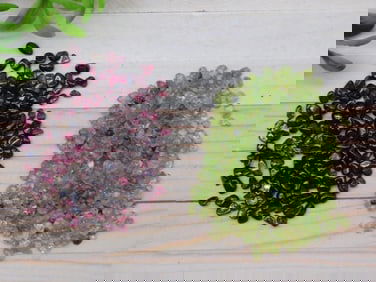 GARNET AND PERIDOT ROCK STONE LAPIDARY SPECIMEN