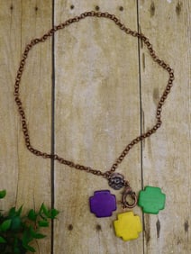 GENUINE STONE NECKLACE ROCK STONE LAPIDARY SPECIMEN