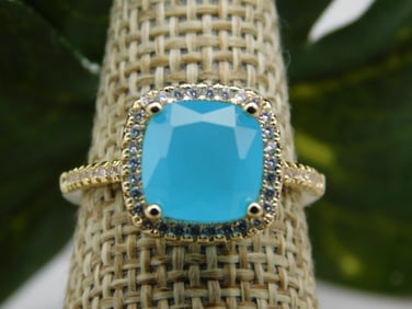 GENUINE STONE RING SIZE 7