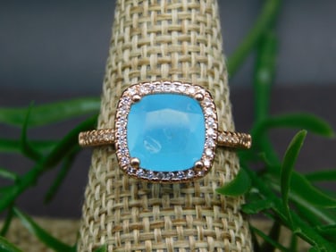 GENUINE STONE RING SIZE 6