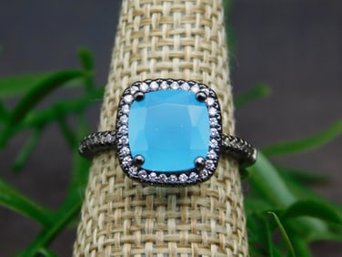 GENUINE STONE RING SIZE 6