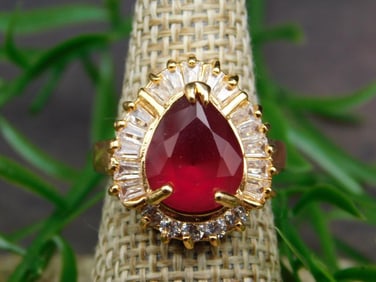 GENUINE STONE RING SIZE 6