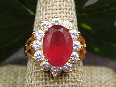 GENUINE STONE RING SIZE 9