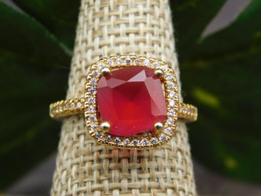 GENUINE STONE RING SIZE 6