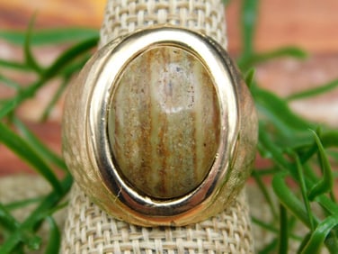 JASPER RING ROCK STONE LAPIDARY SPECIMEN
