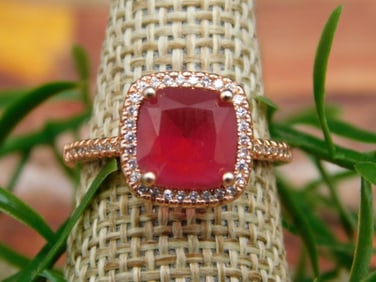 GENUINE STONE RING SIZE 6