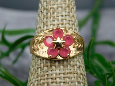 GENUINE STONE RING SIZE 5